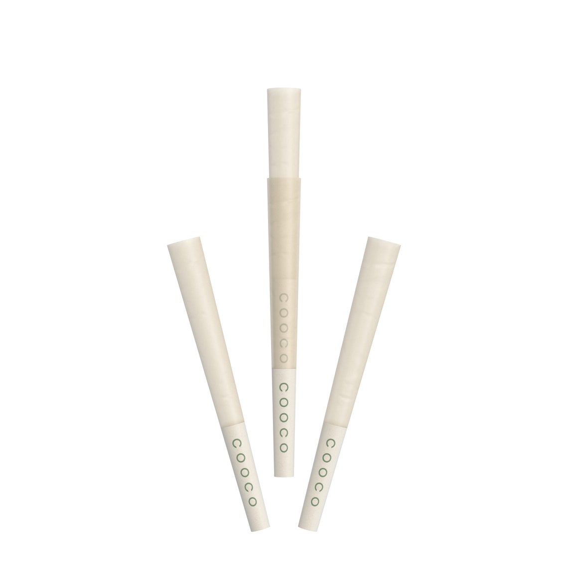 COOCO Natural Pre Roll Cones Rolling Papers, 3.38” (86mm)