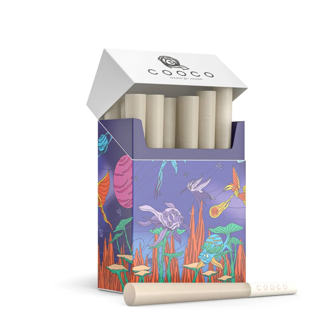 COOCO Natural Pre Roll Cones Rolling Papers, 3.38” (86mm)