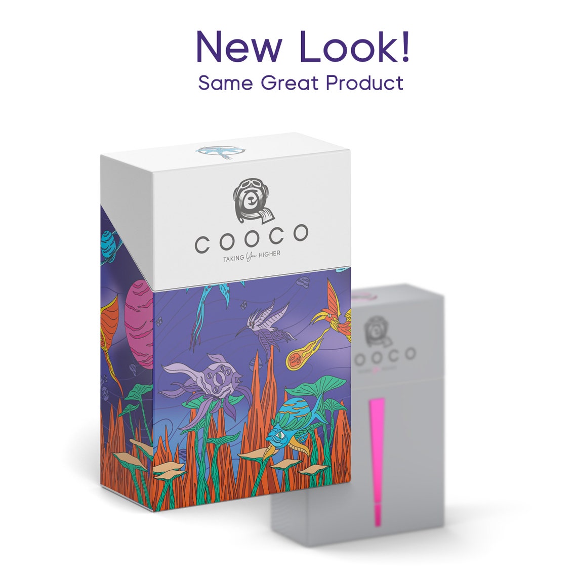 COOCO Natural Pre Roll Cones Rolling Papers, 3.38” (86mm)